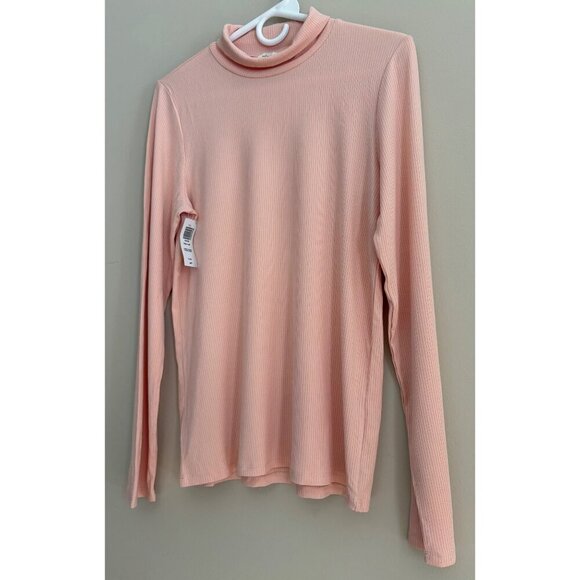 Wilfred NWT Only Hip Coral Blush Pink Fitted Ribbed Turtleneck Size XL - Picture 4 of 14